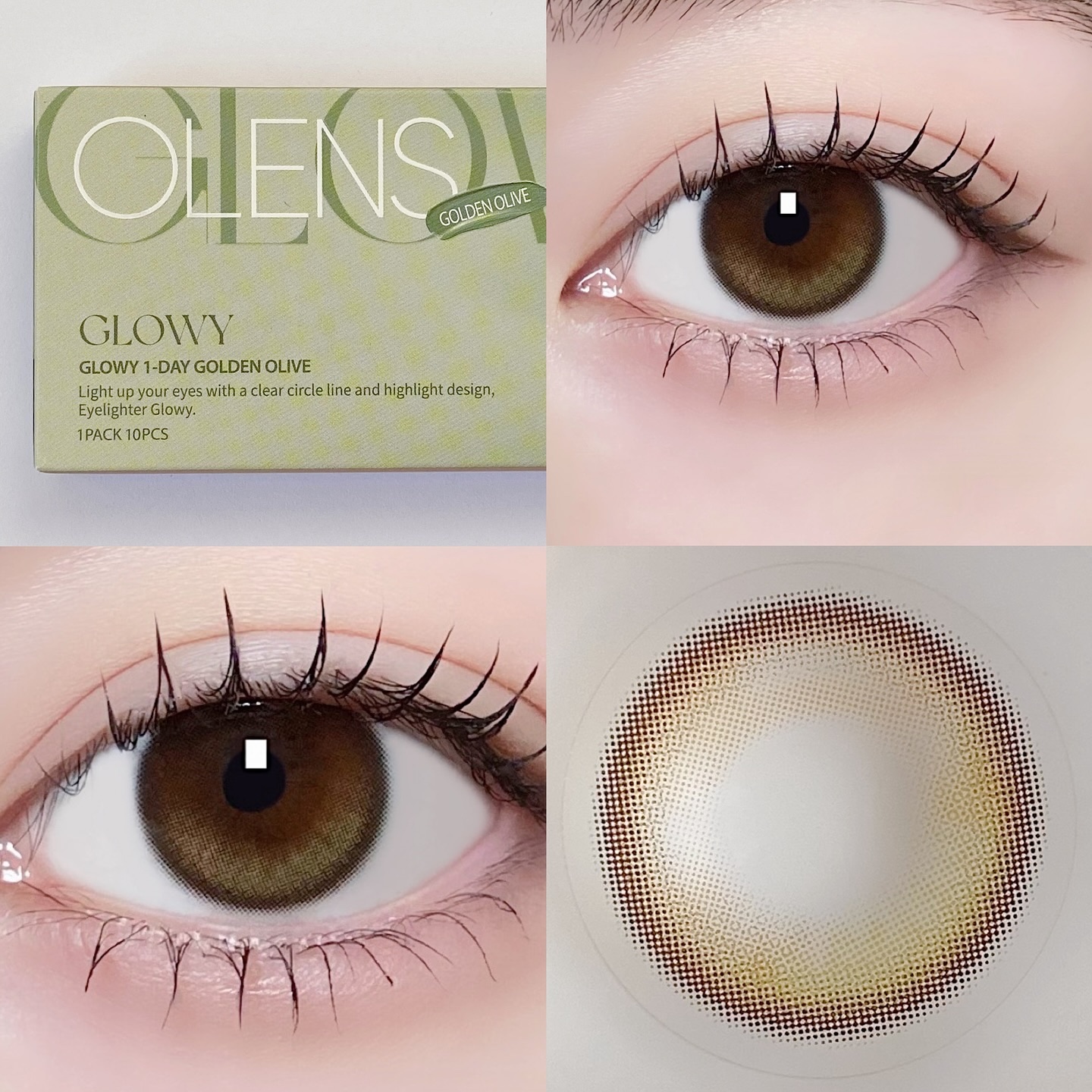 Glowy 1day/OLENS/ワンデー（１DAY）カラコンを使ったクチコミ（3枚目）