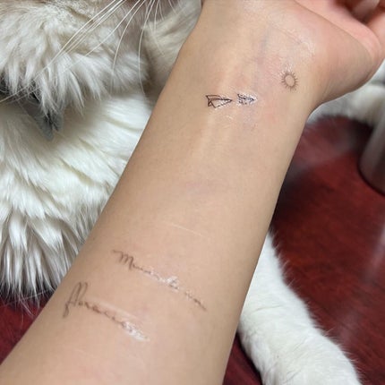 あさひ【フォロバします】 on LIPS 「ドンキで一枚500円.#タトゥーシールって夏の定番になりつつあ..」(10枚目)