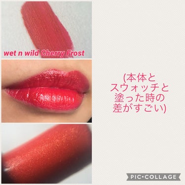 mei on LIPS 「最初の2枚がめちゃくちゃ雑ですが以前自分の持ってる赤リップの比..」（4枚目）