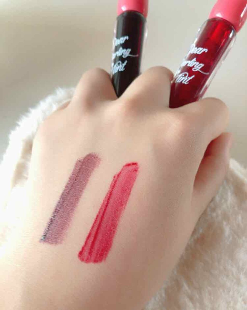 ディアダーリン ウォータージェルティント/ETUDE/リップティントを使ったクチコミ（2枚目）