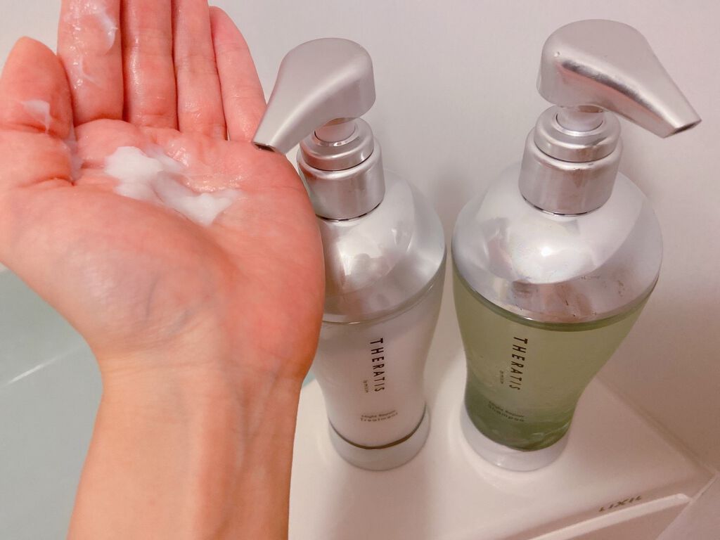 ナイトリペア シャンプー/ヘアトリートメント/THERATIS/シャンプー・コンディショナーを使ったクチコミ（3枚目）