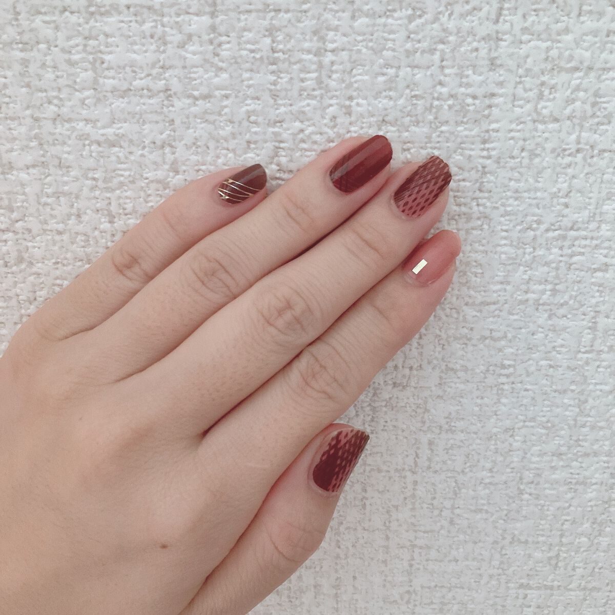 DAISO×紗々 UV GEL ネイルシール/DAISO/ネイルシールを使ったクチコミ（3枚目）