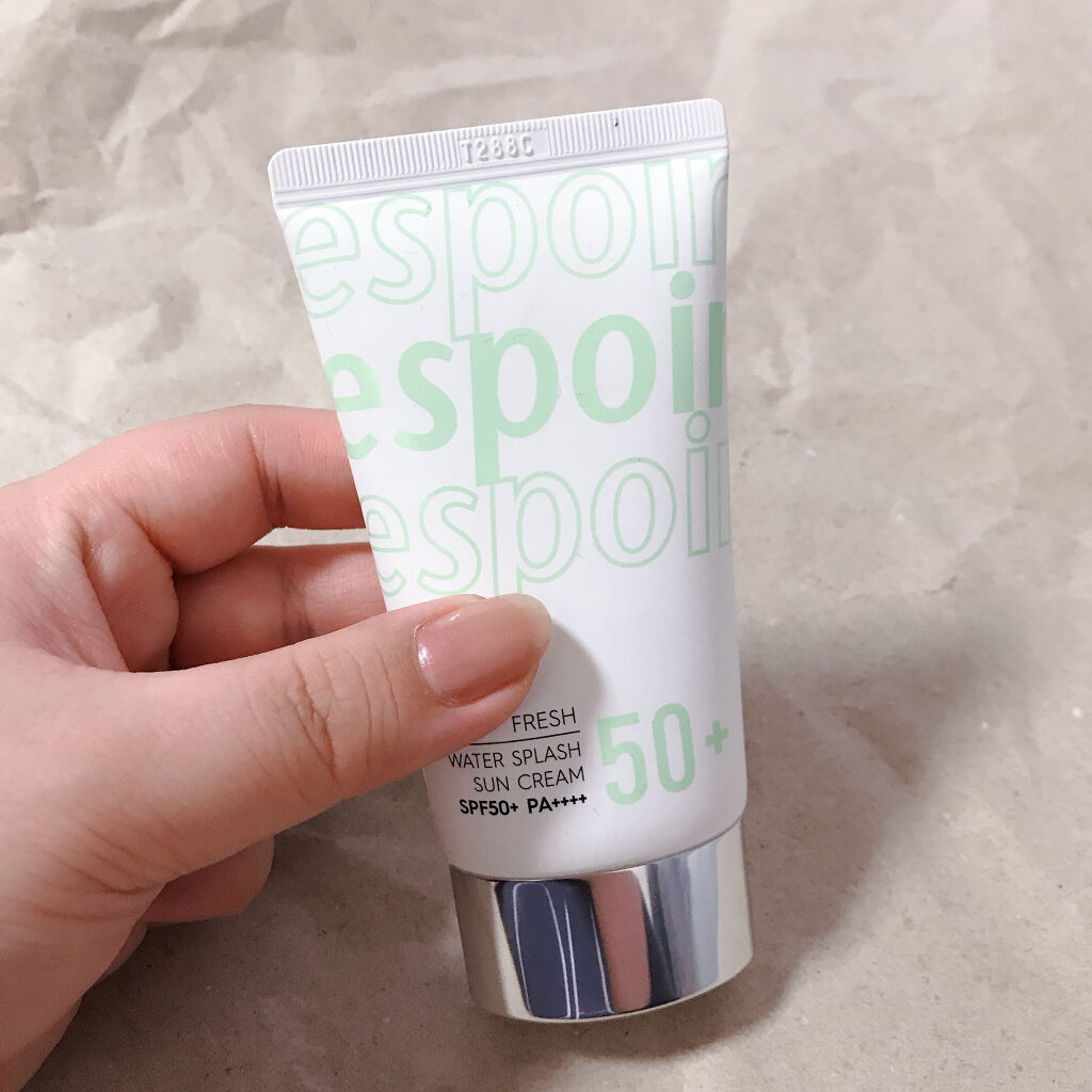 ウォータースプラッシュサンクリーム/espoir/日焼け止め・UVケアを使ったクチコミ（2枚目）