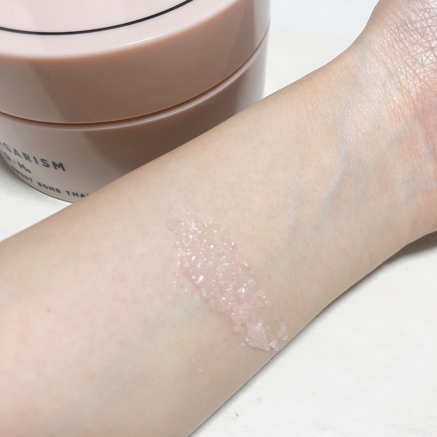 Q+Me スウィート ボム タラソ スクラブ/AGARISM/バスト・ヒップケアを使ったクチコミ(2枚目)