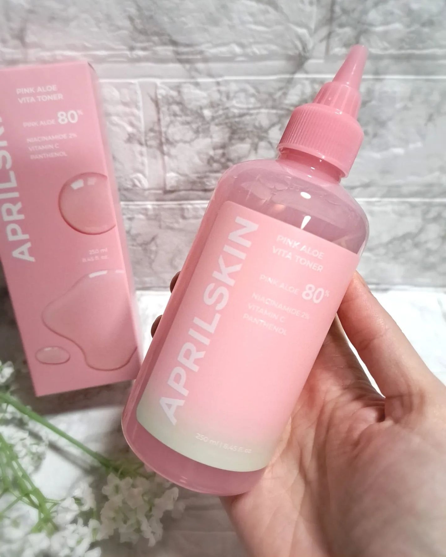ピンクアロエビタトナー/APRILSKIN/化粧水を使ったクチコミ(2枚目)