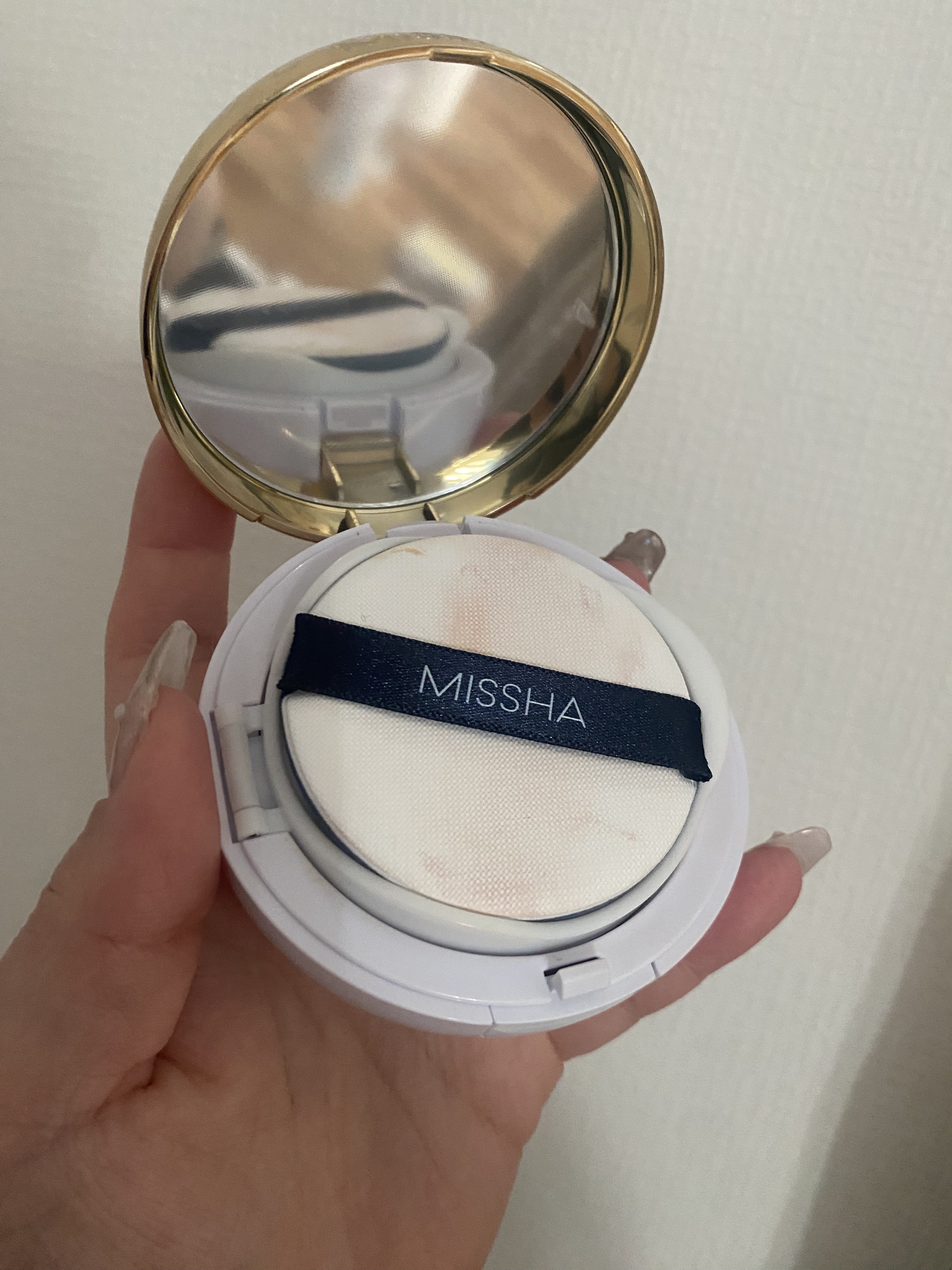 M クッション ファンデーション(モイスチャー)/MISSHA/クッションファンデーションを使ったクチコミ（1枚目）