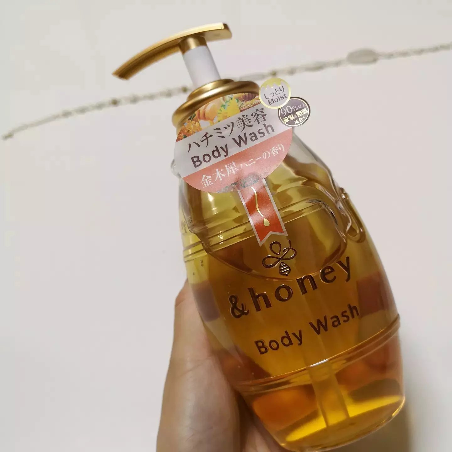 ディープモイスト ジェルボディウォッシュ 本体500ml/&honey/ボディソープを使ったクチコミ（2枚目）