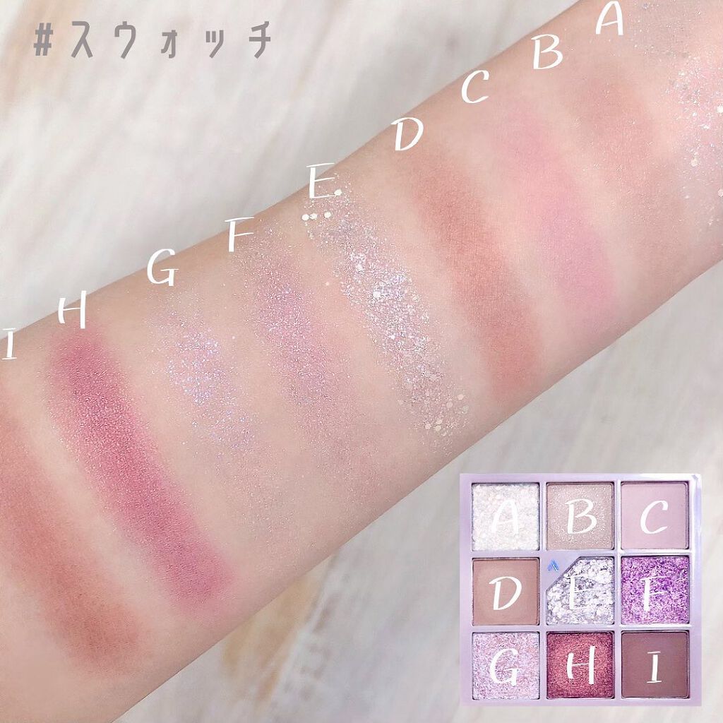 グリッターペディアアイパレット/unleashia/アイシャドウパレットを使ったクチコミ(3枚目)