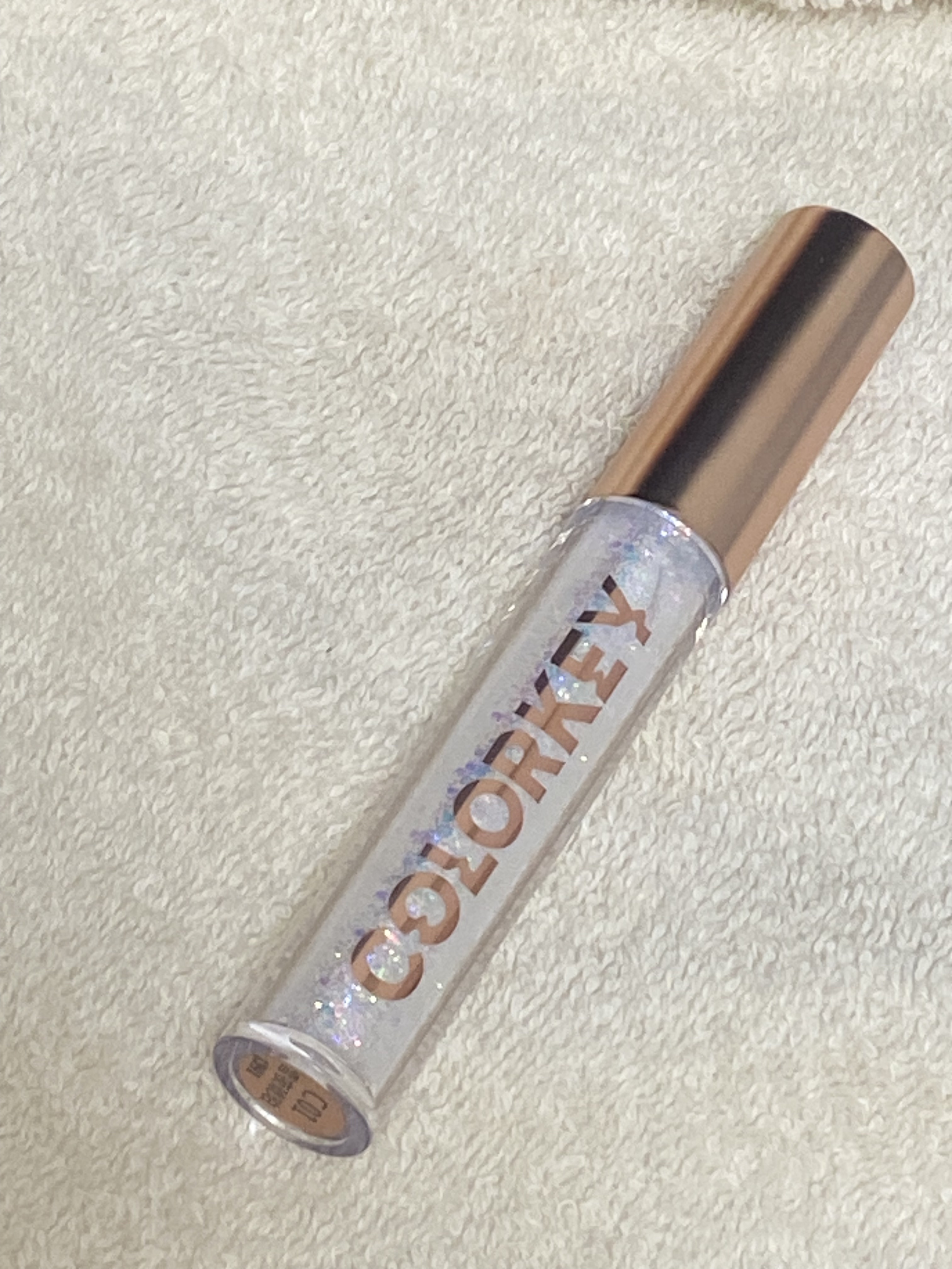 スパークリングギャラクシーリキッドアイシャドウ C01雪夜琥珀/COLORKEY/リキッドアイシャドウを使ったクチコミ（1枚目）