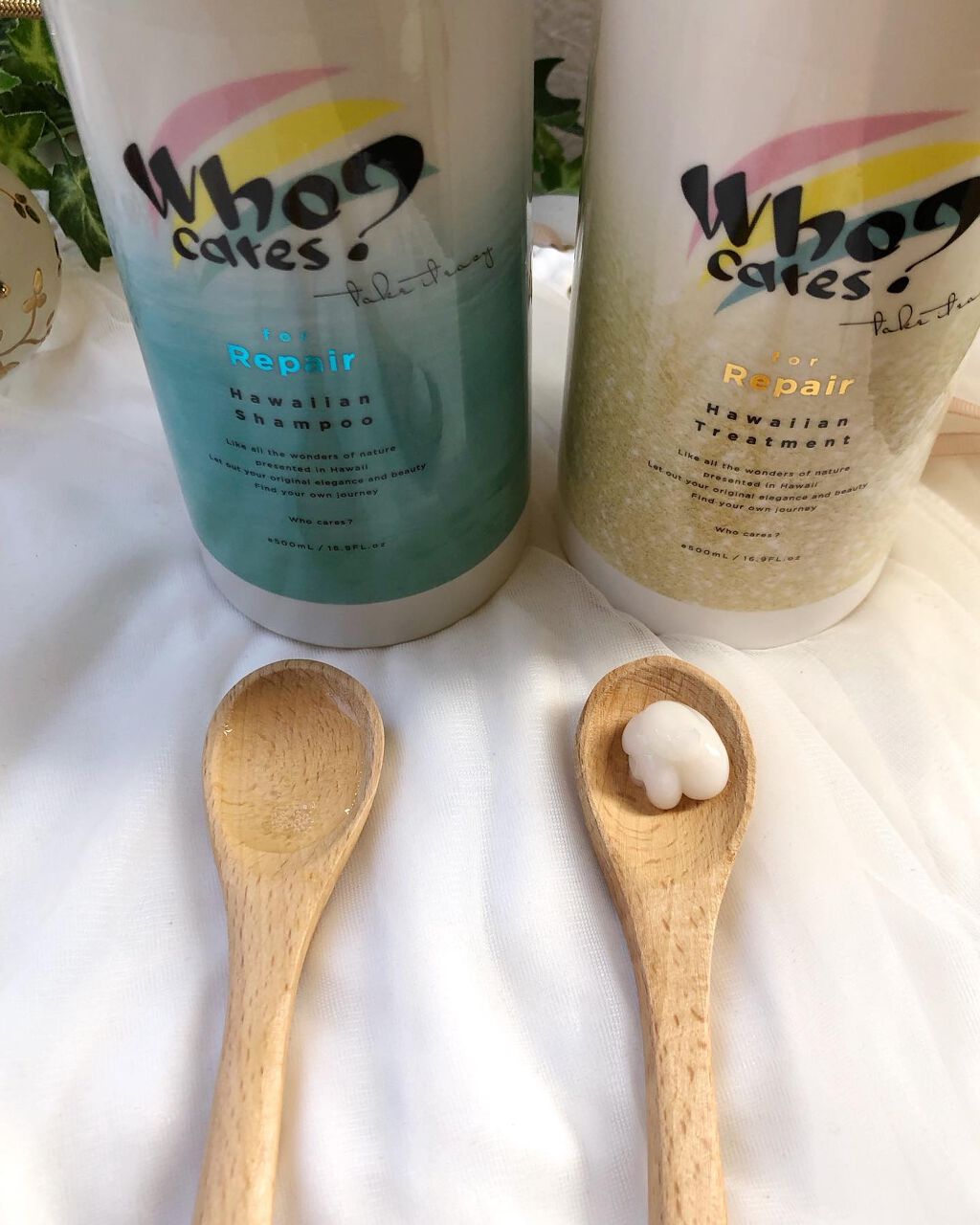 ハワイアンシャンプー＆トリートメント ＜リペア＞/who cares?/市販シャンプーを使ったクチコミ（2枚目）