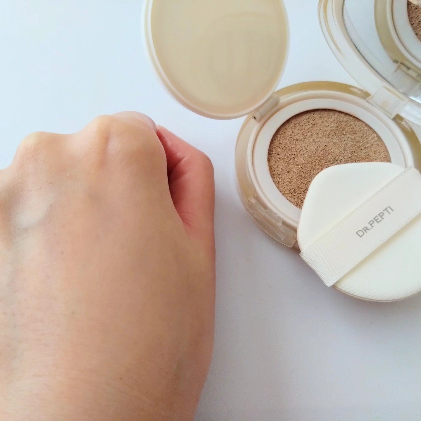 センテラリリーフカバークッション/DR.PEPTI/クッションファンデーションを使ったクチコミ（3枚目）