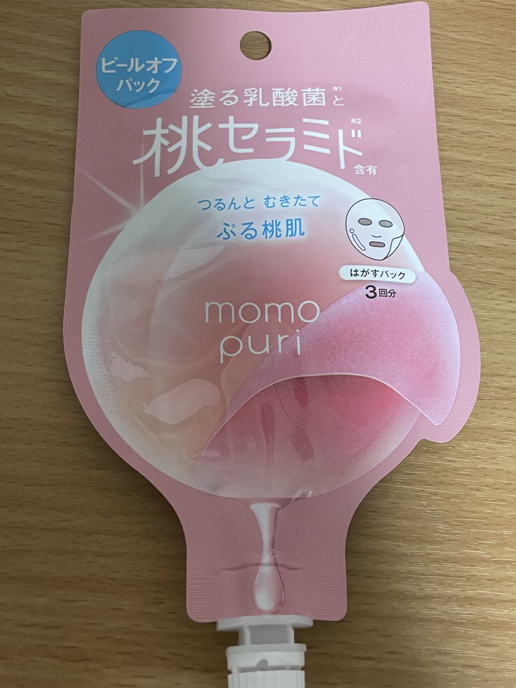 ももぷり フレッシュピールオフパック/ももぷり/ピーリングを使ったクチコミ（1枚目）