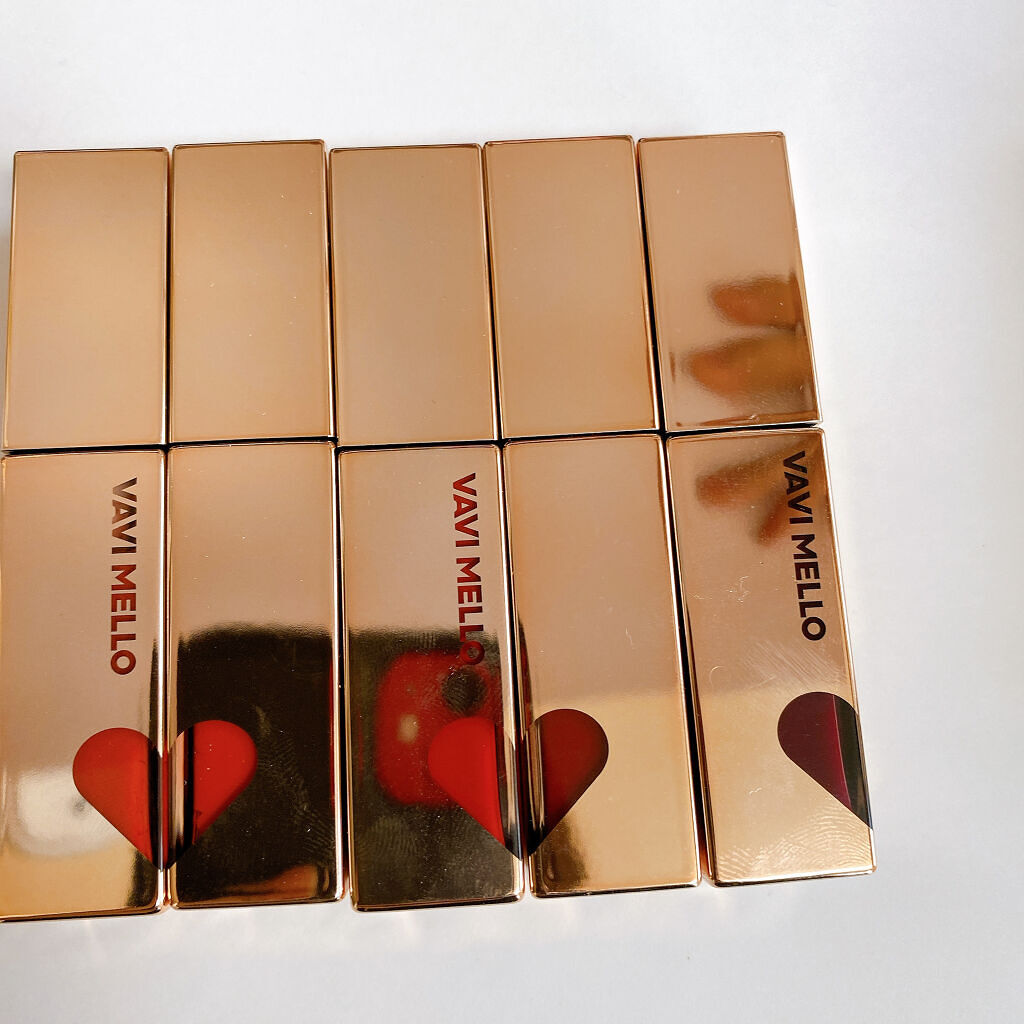 ハートウィンドウリップティントベルベットタイプ/VAVI MELLO/口紅を使ったクチコミ（2枚目）