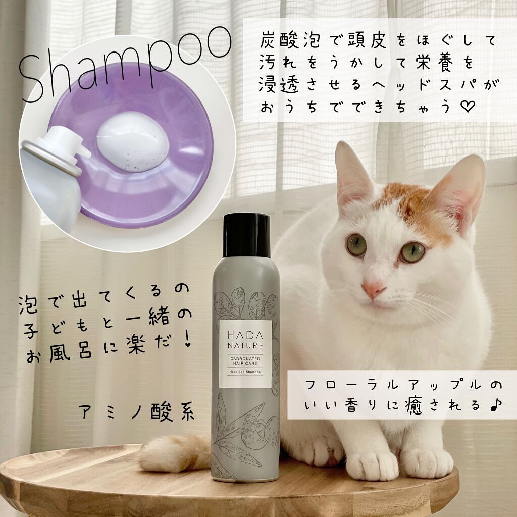 炭酸ヘッドスパシャンプー／トリートメント/肌ナチュール/市販シャンプーを使ったクチコミ（2枚目）