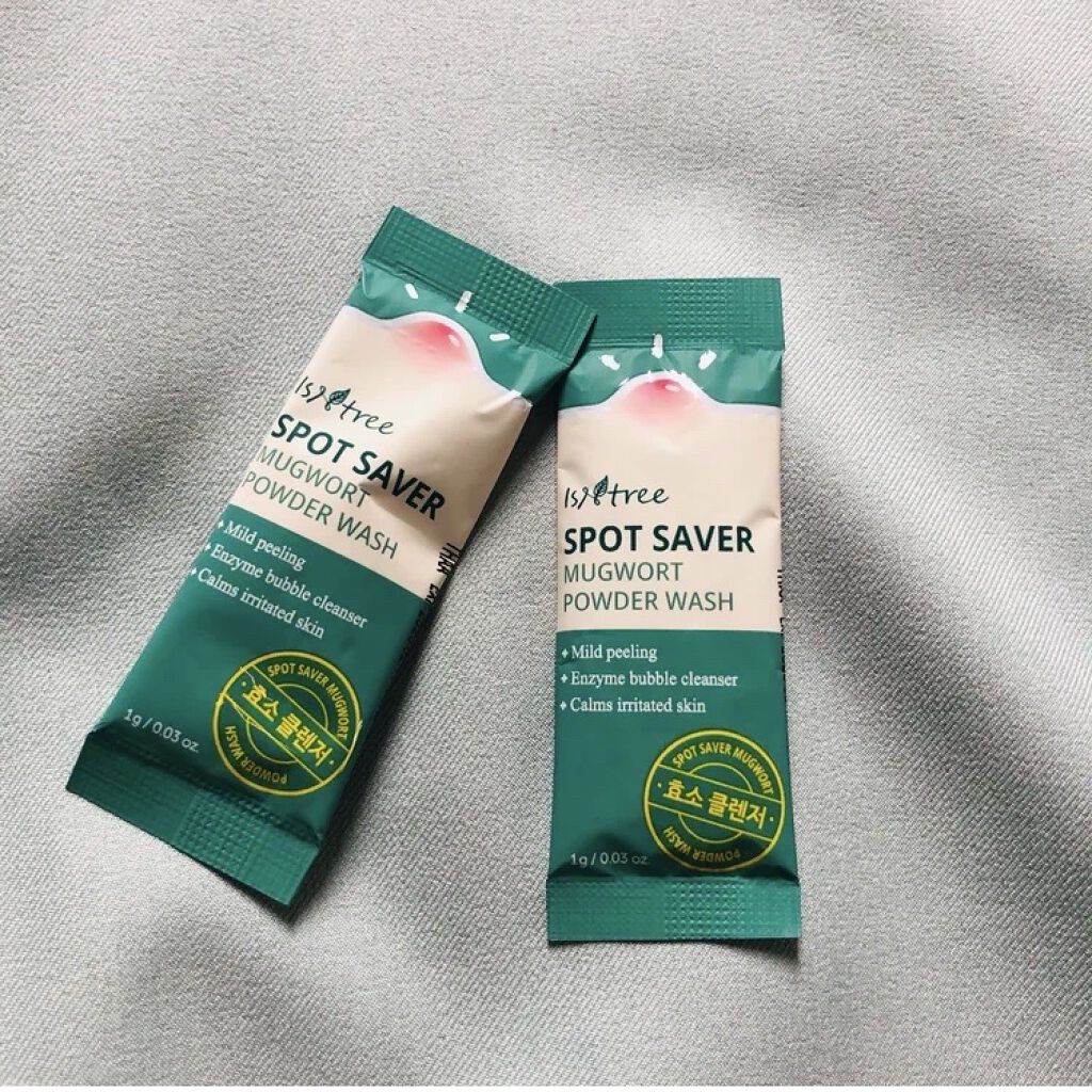 スポットセーバーマグワートパウダーウォッシュ/Isntree/洗顔パウダーを使ったクチコミ（1枚目）