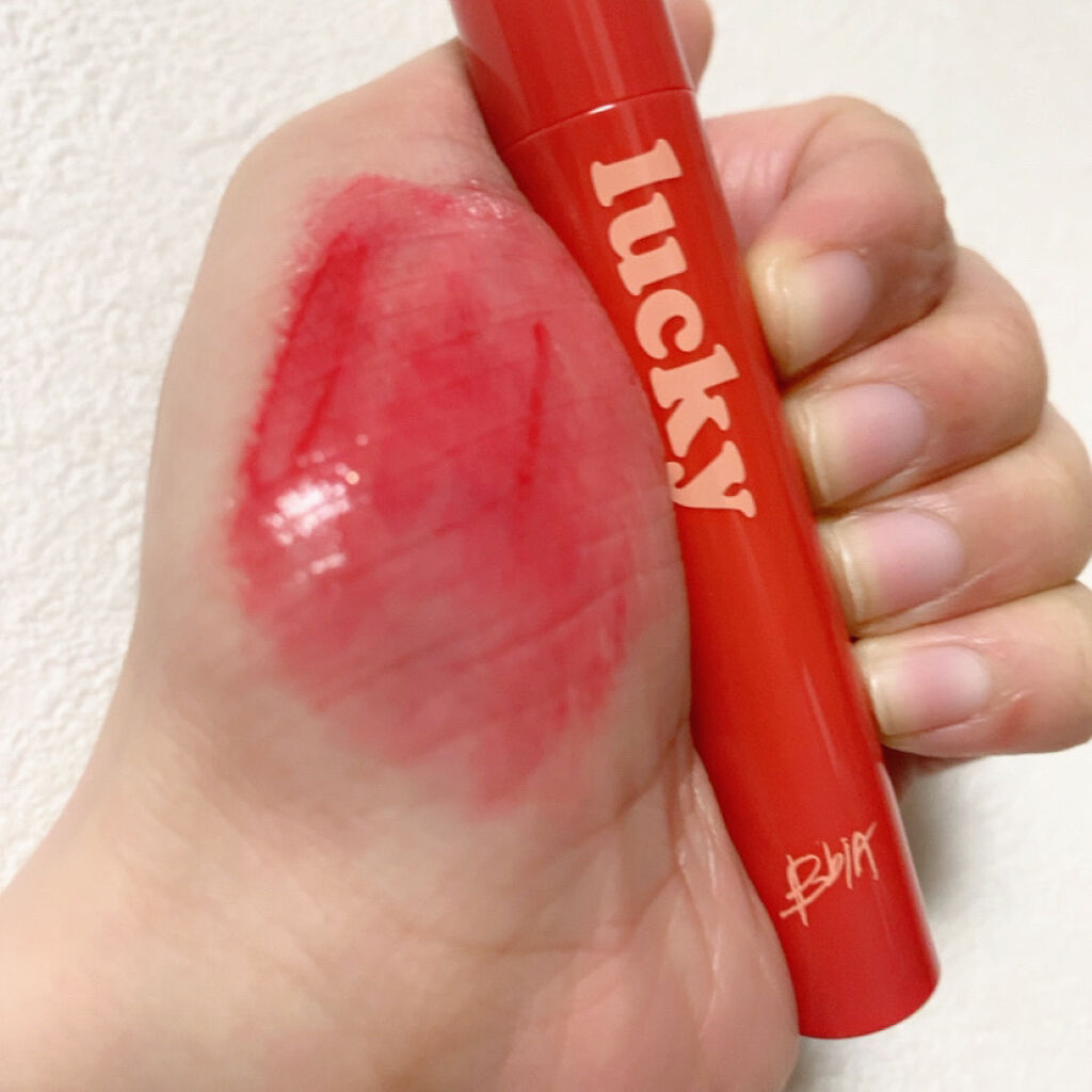 ラッキーシャインティント 03 勝運/BBIA/リップティントを使ったクチコミ（2枚目）