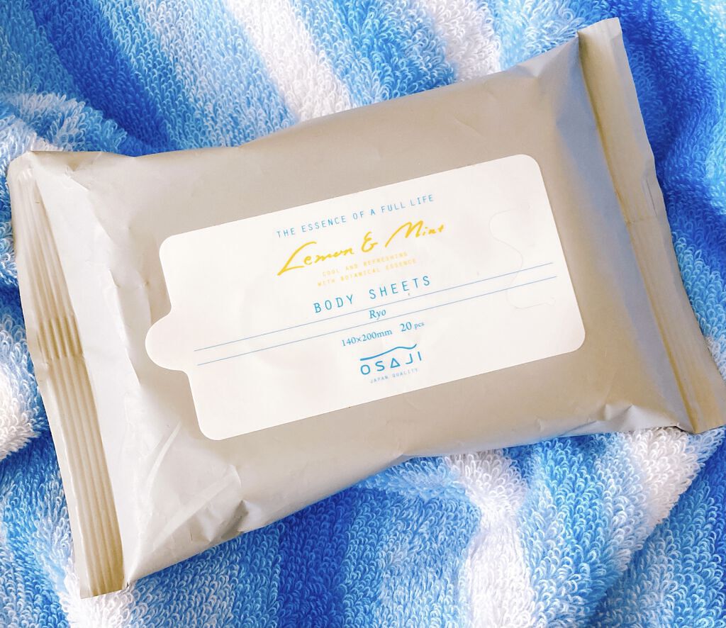 OSAJI ボディシート Ryoのクチコミ「OSAJI
ボディシート (拭き取り用化粧水)
20枚入 ／935円税込

〇商品特徴
・低刺.....」（1枚目）