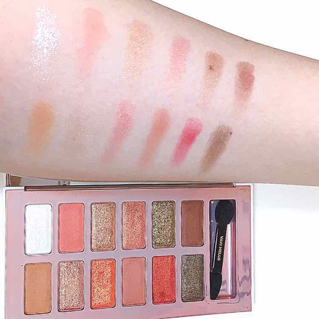 バレンタインボックス2 ピーチパレット/VAVI MELLO/アイシャドウパレットを使ったクチコミ（2枚目）