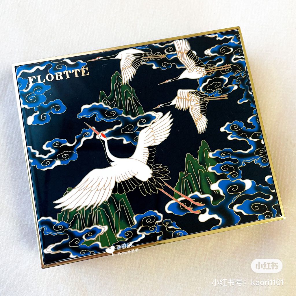 浮生若梦 (鶴)/FLORTTE/アイシャドウパレットを使ったクチコミ(5枚目)