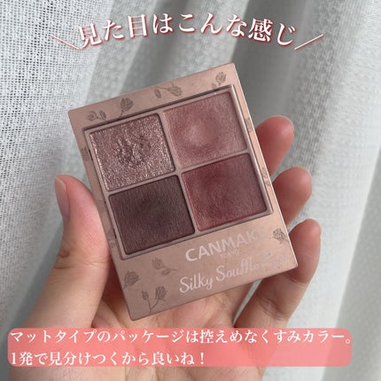 シルキースフレアイズ(マットタイプ)/キャンメイク/アイシャドウパレットを使ったクチコミ(2枚目)