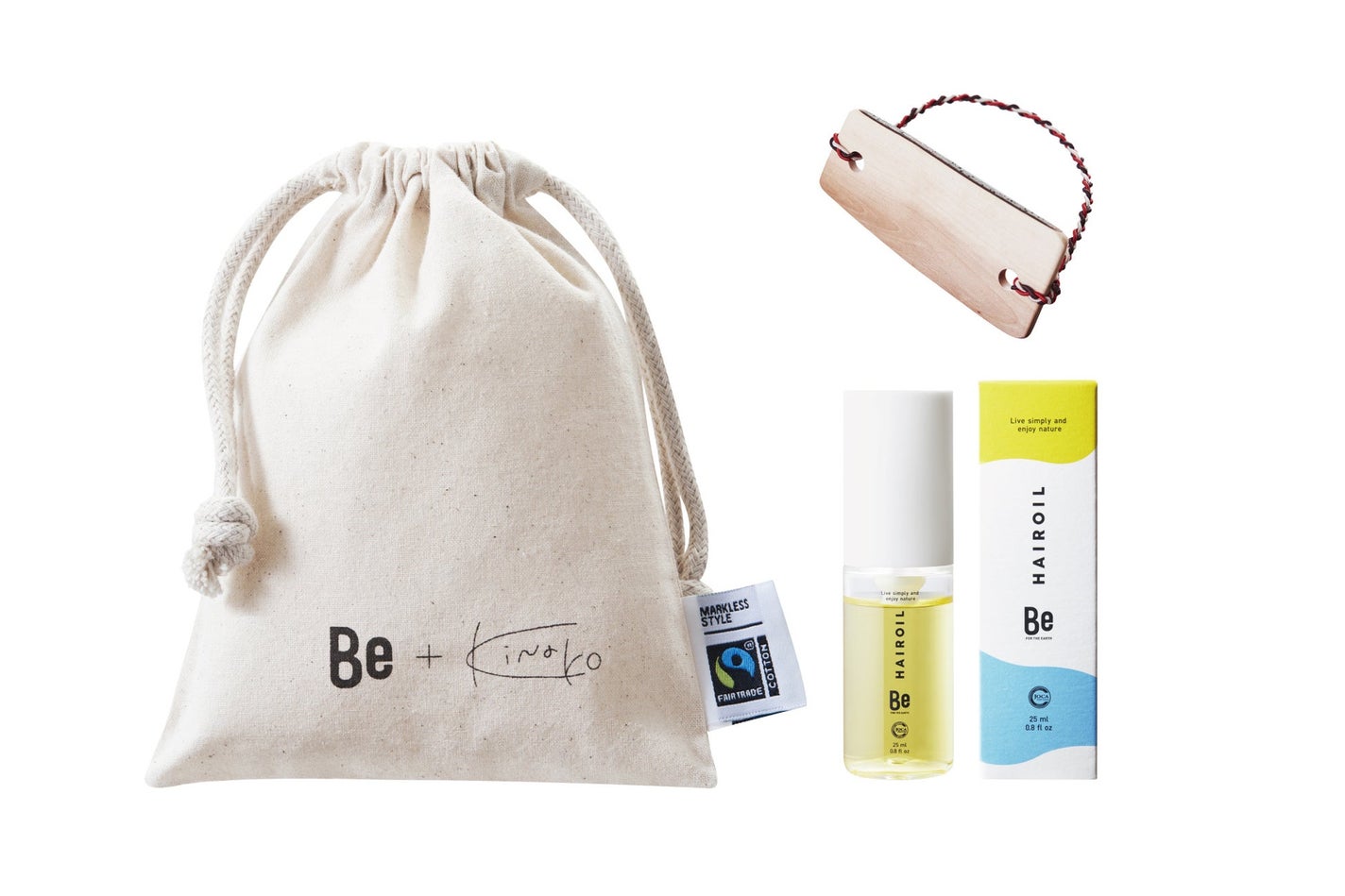 Be + KiNaKo 東京利島を感じるオーガニックなヘアアレンジセット(サステナブルバングル) Be