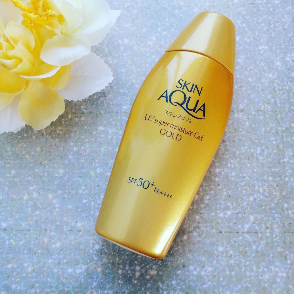 スーパーモイスチャージェルゴールド/スキンアクア/日焼け止めジェルを使ったクチコミ(1枚目)