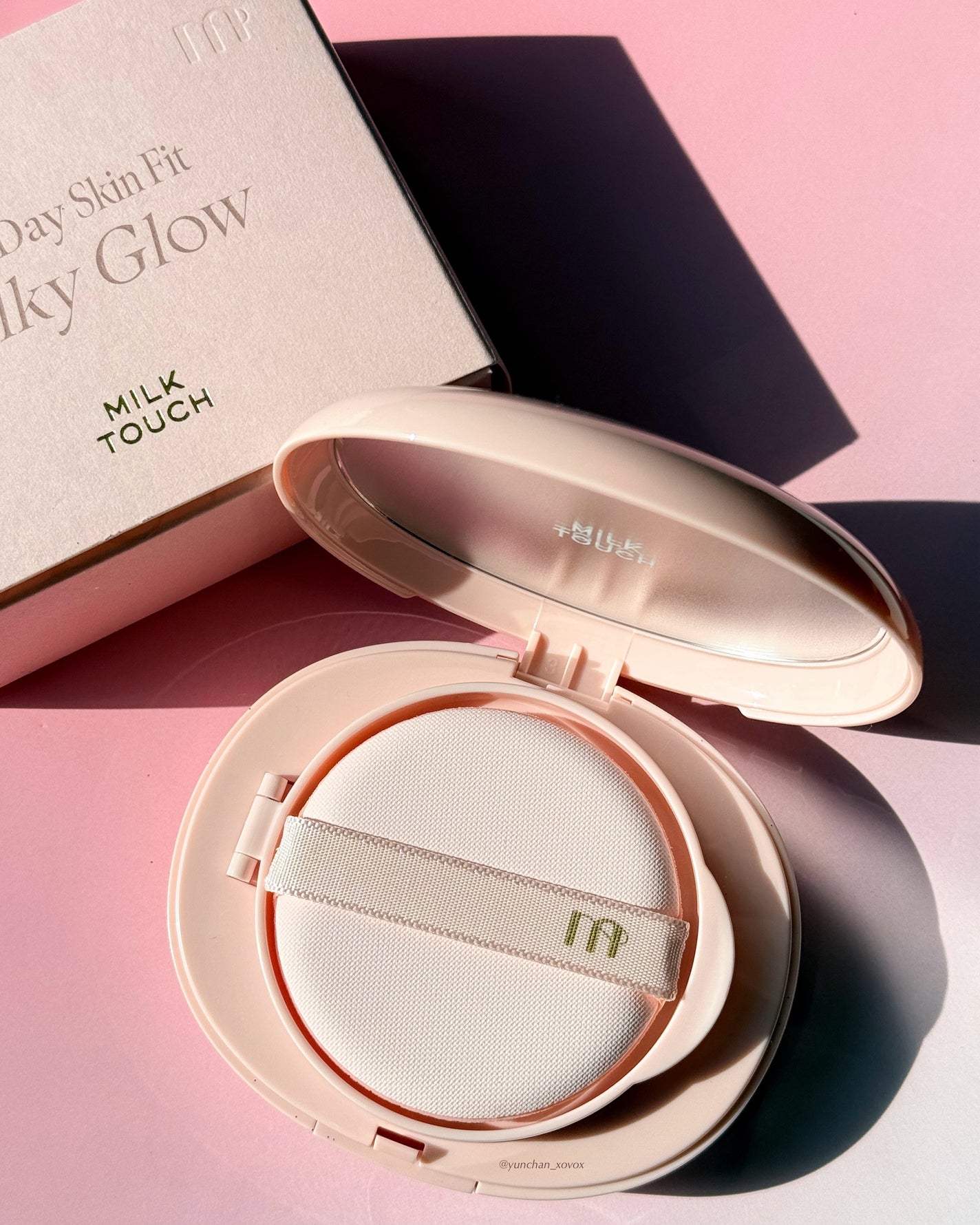 オールデイスキンフィットミルキーグロウクッション/Milk Touch/クッションファンデーションを使ったクチコミ(3枚目)