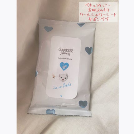 ワンダーハニー 素肌すっきりクールシャワーシート/VECUA Honey/ボディシートを使ったクチコミ(1枚目)