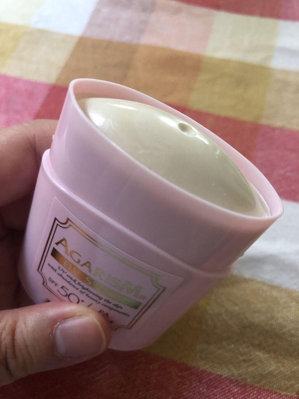 トーンアップUVスティック/AGARISM/日焼け止めスティックを使ったクチコミ（2枚目）