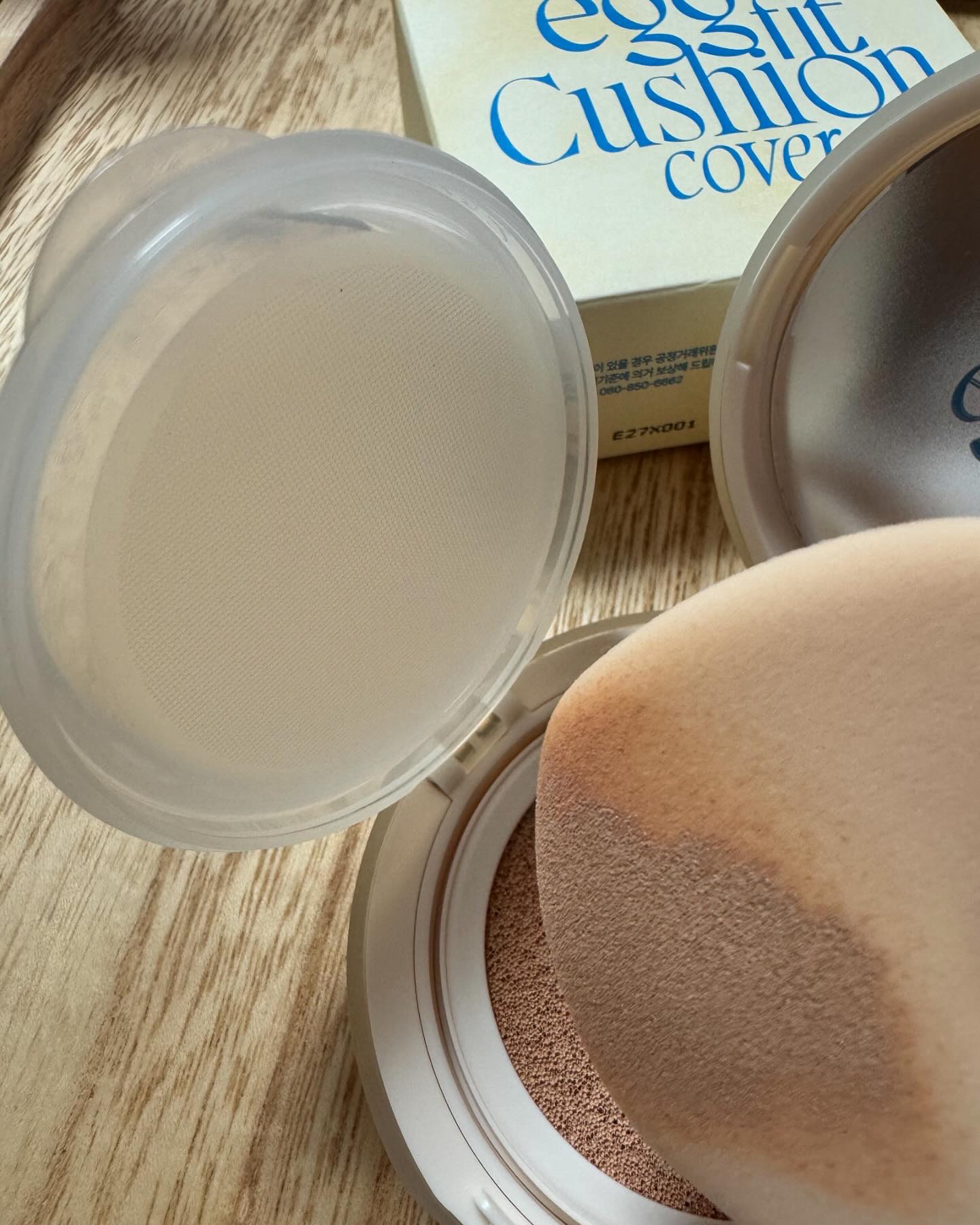 フィー クッションエッグフィットカバー 03 ナチュラル/fwee/クッションファンデーションを使ったクチコミ（1枚目）