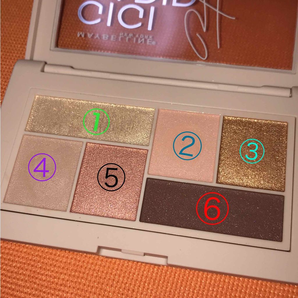 ジジ・ハディッド限定コレクション ミニ パレット/MAYBELLINE NEW YORK/アイシャドウパレットを使ったクチコミ(2枚目)