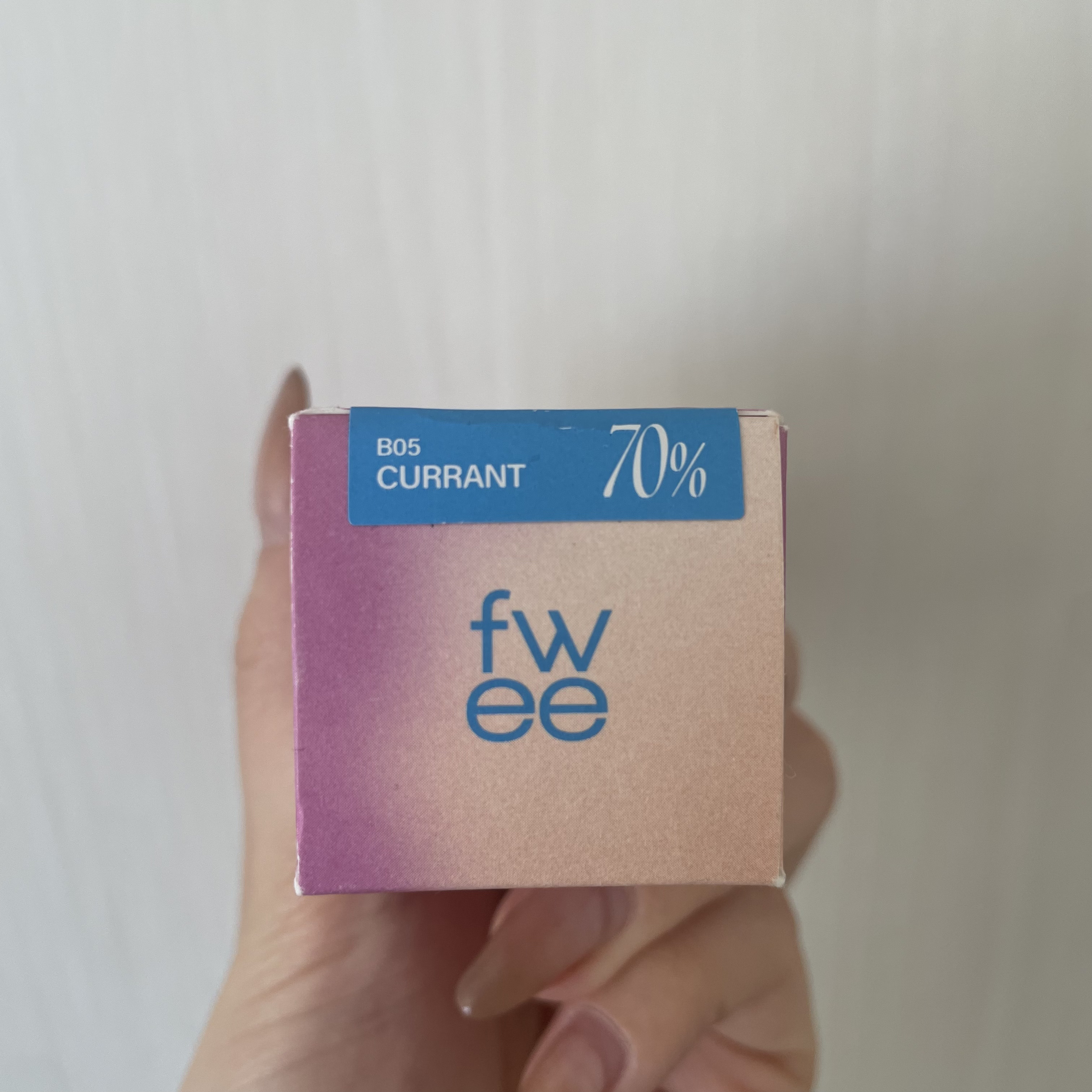 フィー 3Dボリューミンググロス B05 カラント 70%/fwee/リップグロスを使ったクチコミ（3枚目）