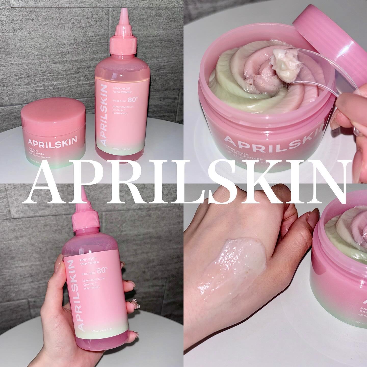 ピンクアロエメレンゲクレンザー/APRILSKIN/その他洗顔料を使ったクチコミ（1枚目）