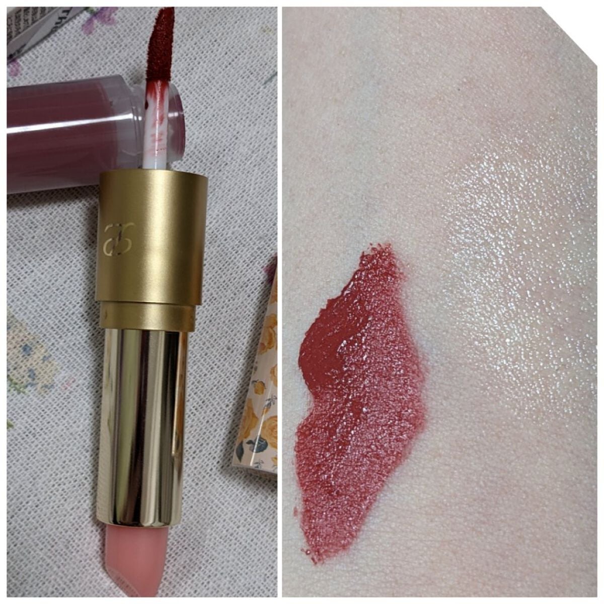 2イン1 シフォンティントバーム/PETALO/リップティントを使ったクチコミ(2枚目)