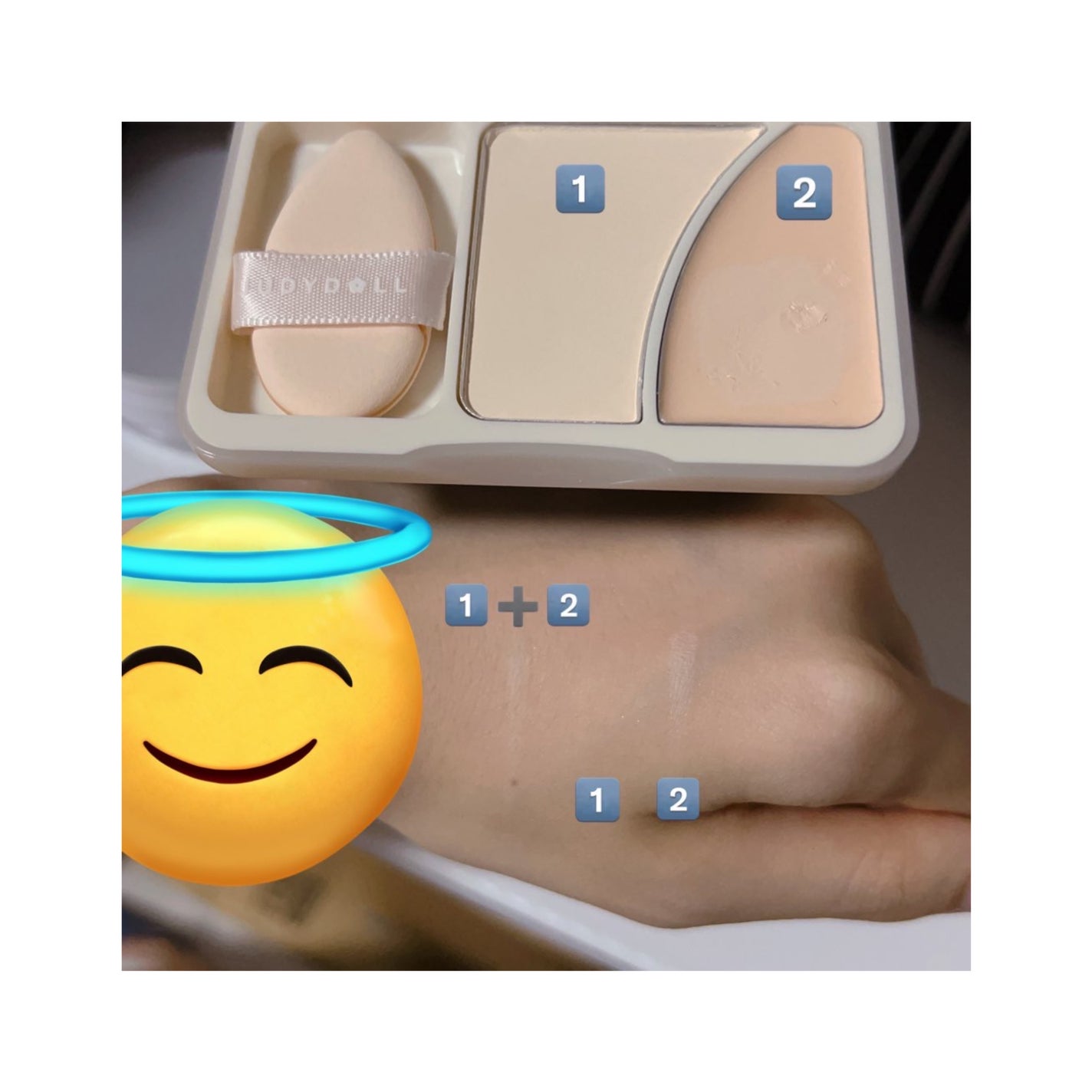 JUDYDOLL フィックスハイライトパクト/JUDYDOLL/クリームハイライトを使ったクチコミ(1枚目)