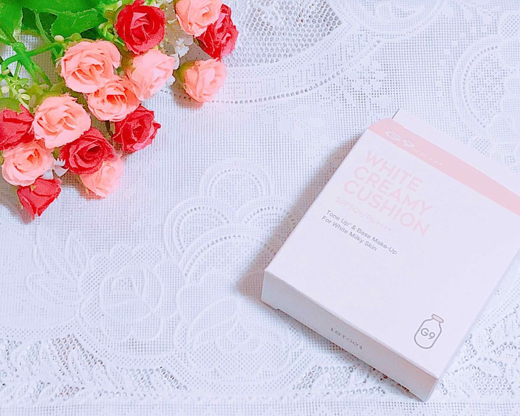 WHITE CREAMY CUSHION(ウユファンデ)/G9SKIN/化粧下地を使ったクチコミ（1枚目）