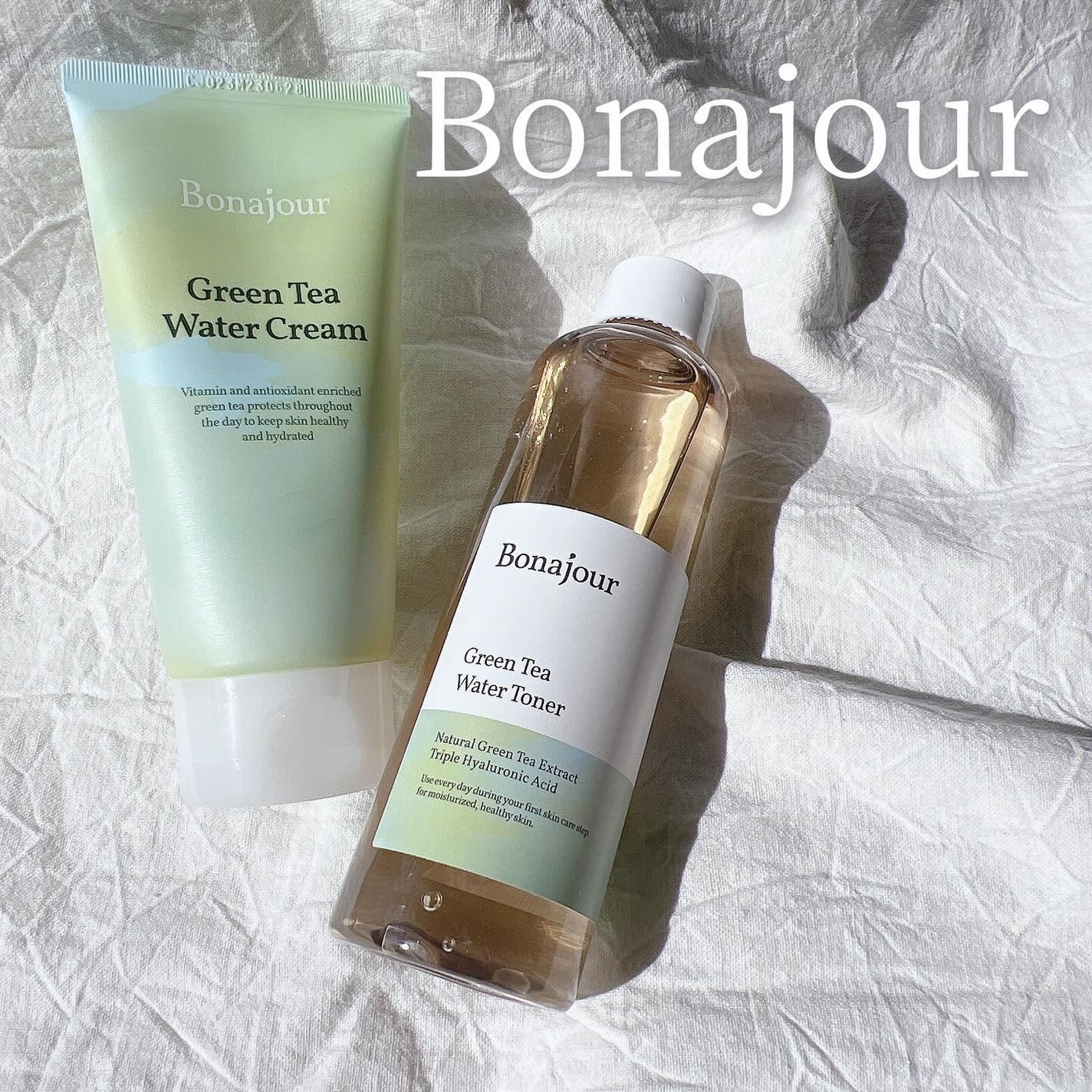 グリーンティーウォーターボム/Bonajour/フェイスクリームを使ったクチコミ(1枚目)