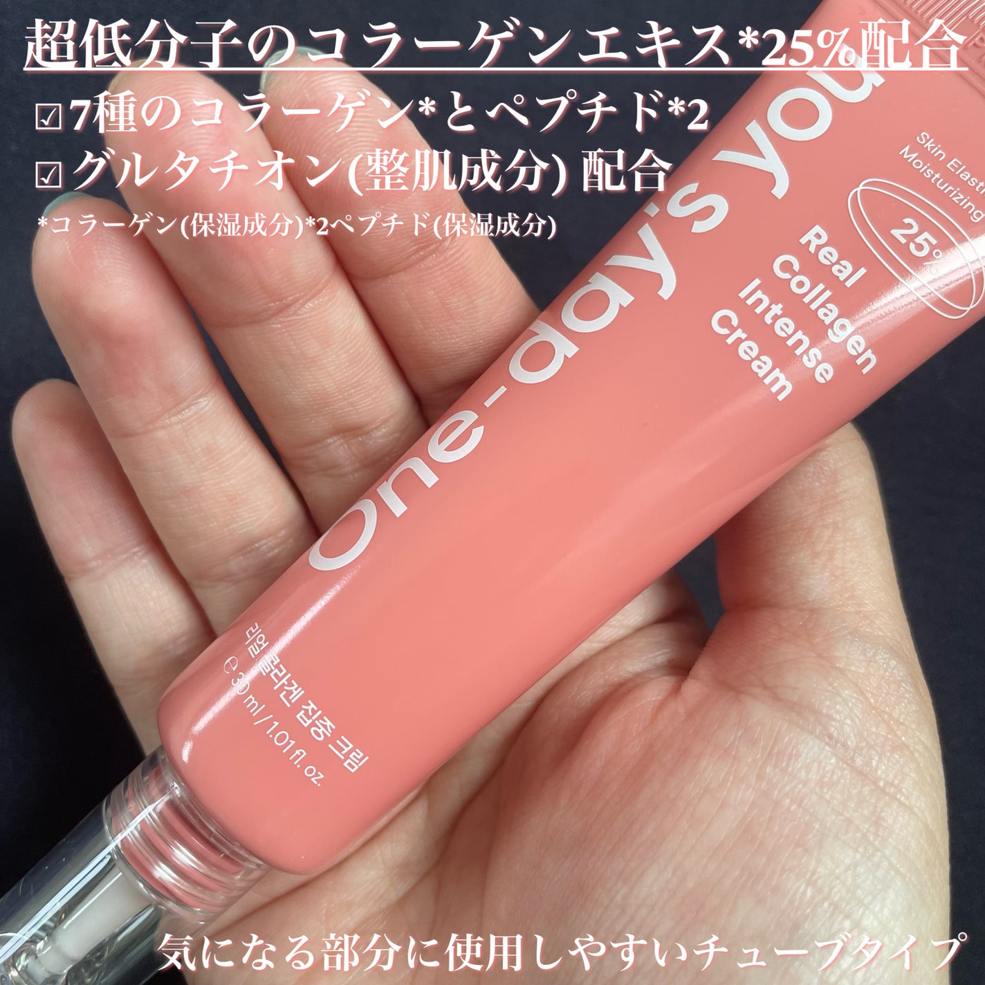 リアルコラーゲンインテンスクリーム /One-day's you/フェイスクリームを使ったクチコミ(2枚目)