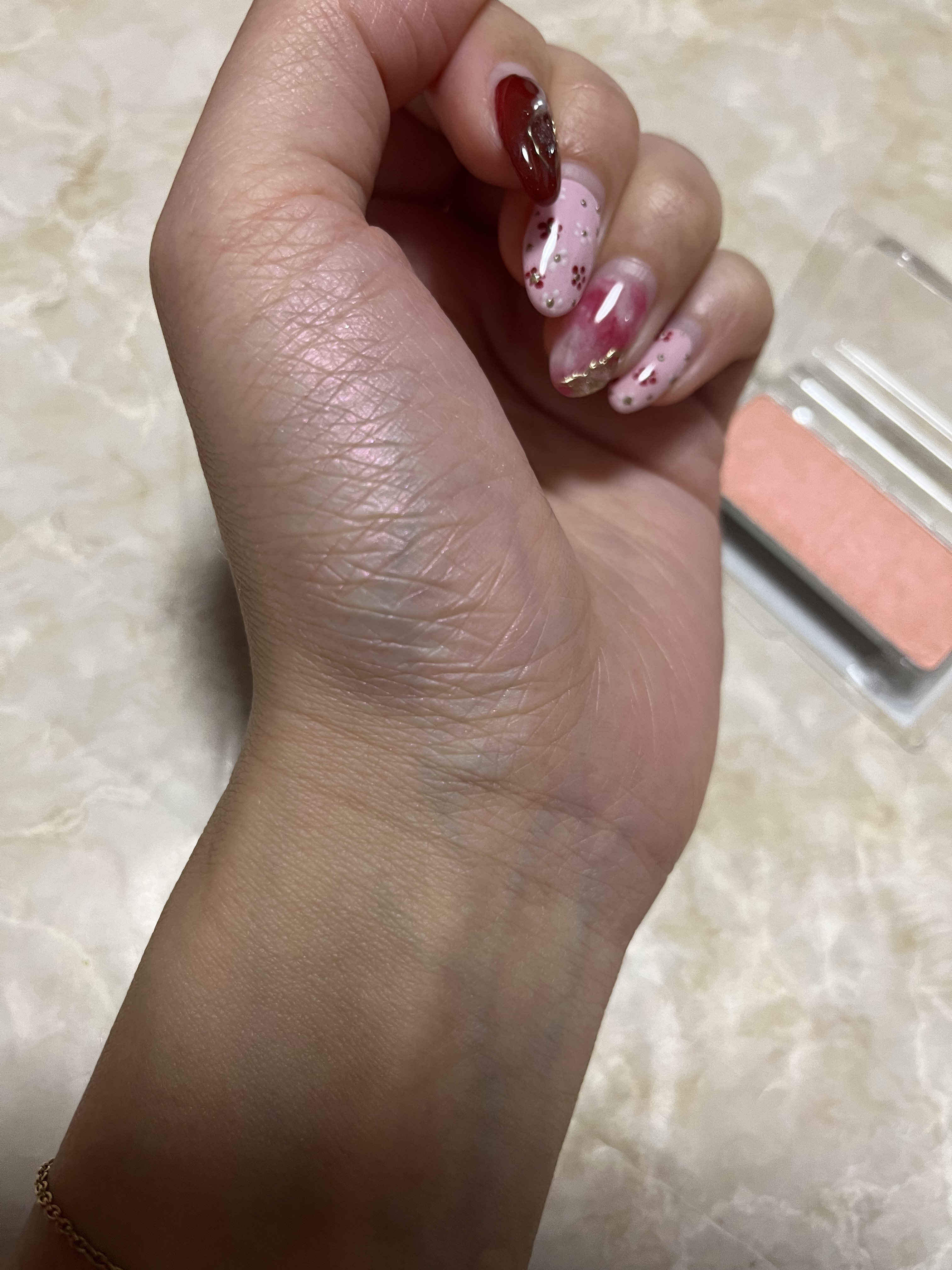 フェイス カラー(レフィル) IR アプリコット ホロ/shu uemura/パウダーチークを使ったクチコミ（3枚目）