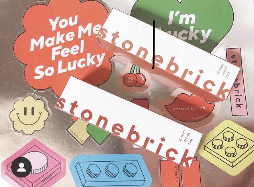 クリームベルベットティント/STONEBRICK/リップティントを使ったクチコミ（1枚目）