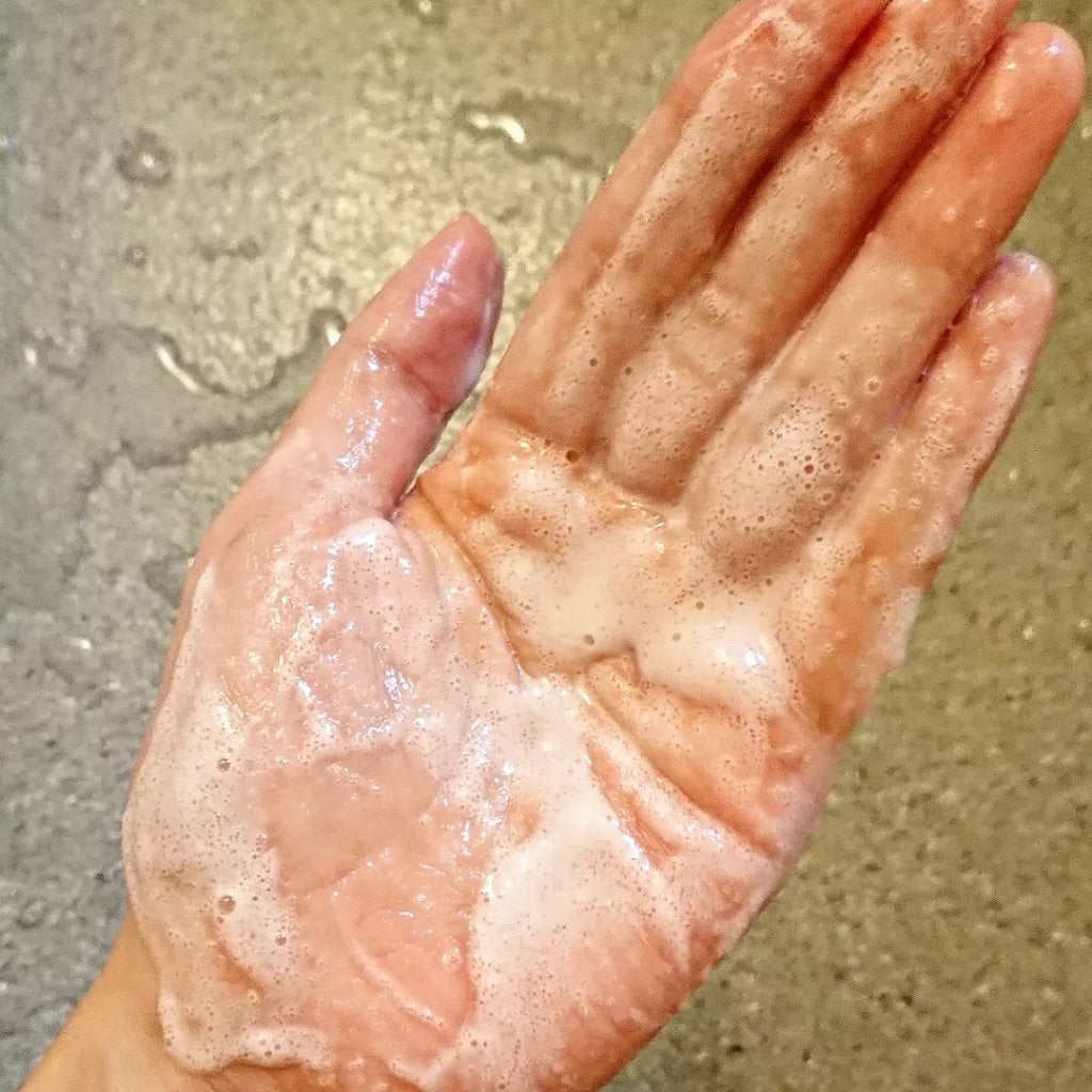 Q+Me スウィート ボム タラソ スクラブ/AGARISM/バスト・ヒップケアを使ったクチコミ(3枚目)