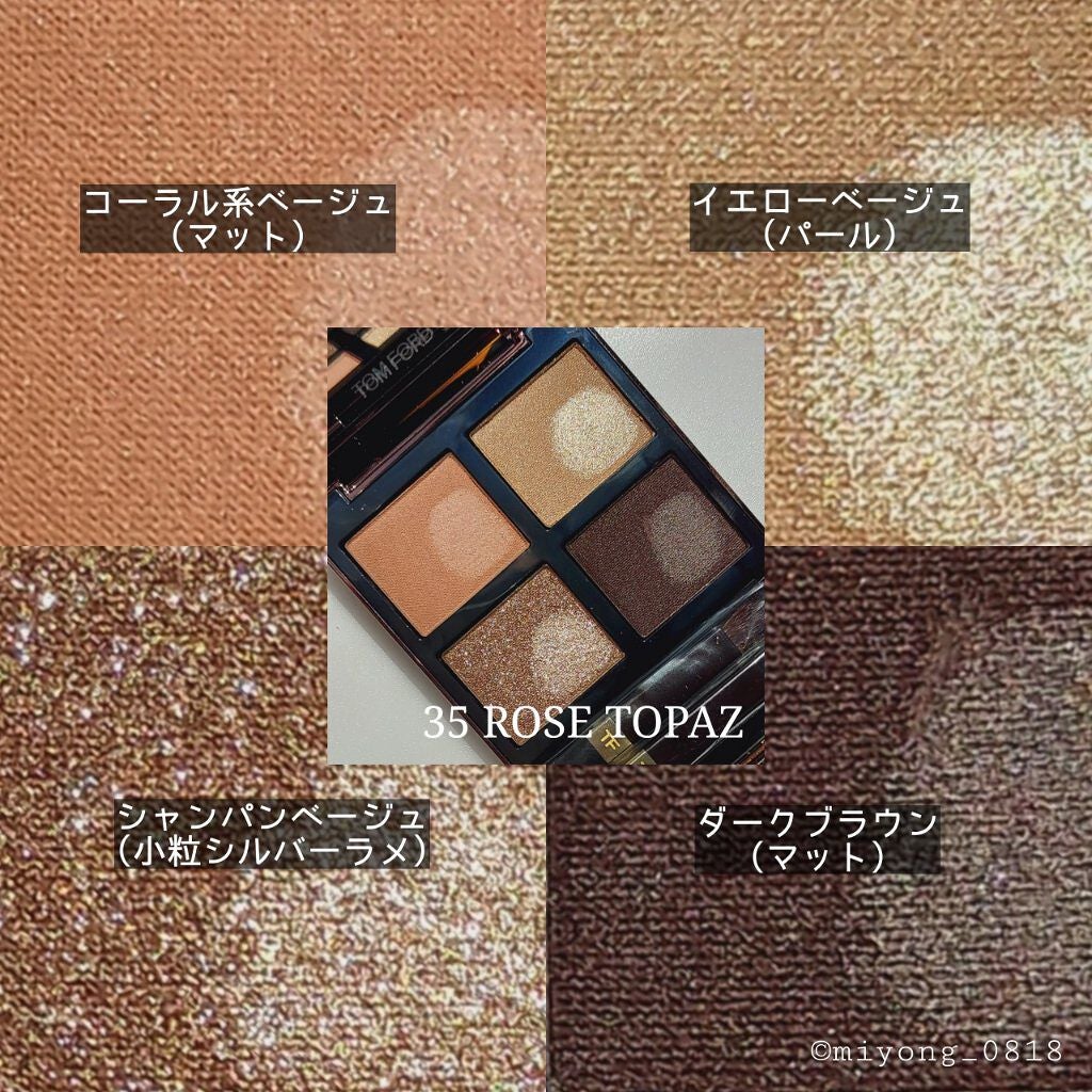 アイ カラー クォード C /TOM FORD BEAUTY/アイシャドウパレットを使ったクチコミ(3枚目)