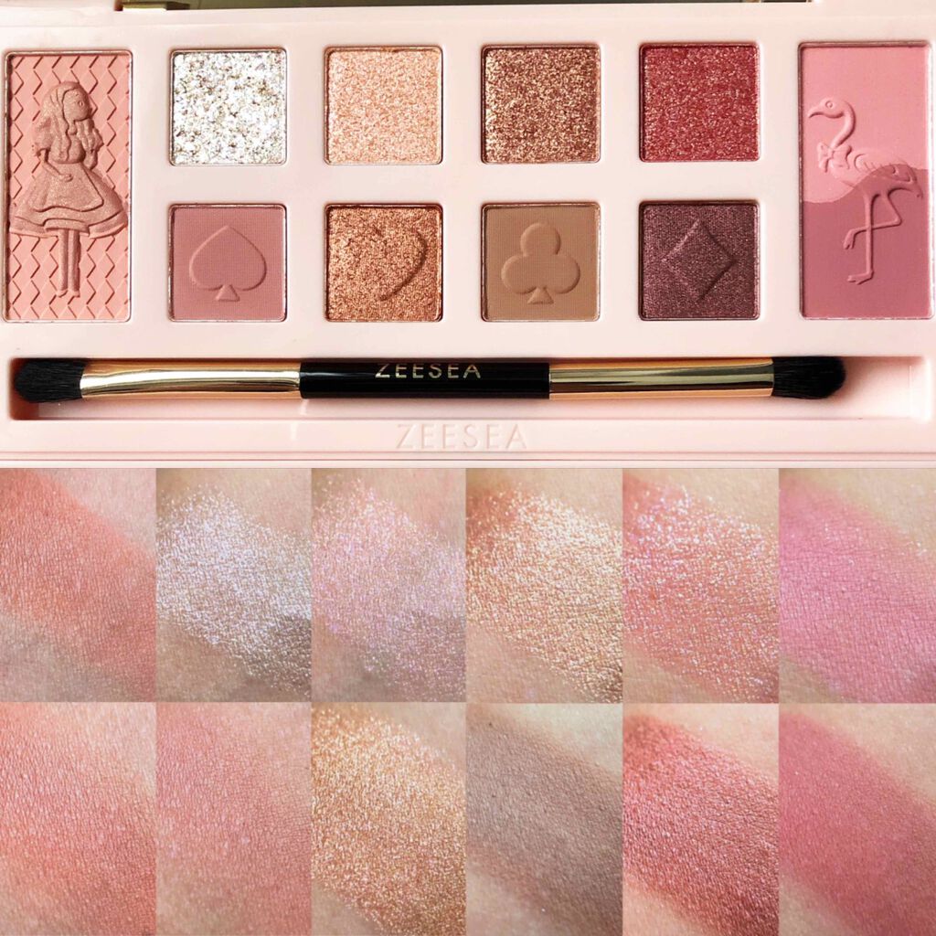 アリスドリームランドシリーズ 12色アイシャドウパレット(ZEESEA×大英博物館)/ZEESEA/アイシャドウパレットを使ったクチコミ(2枚目)