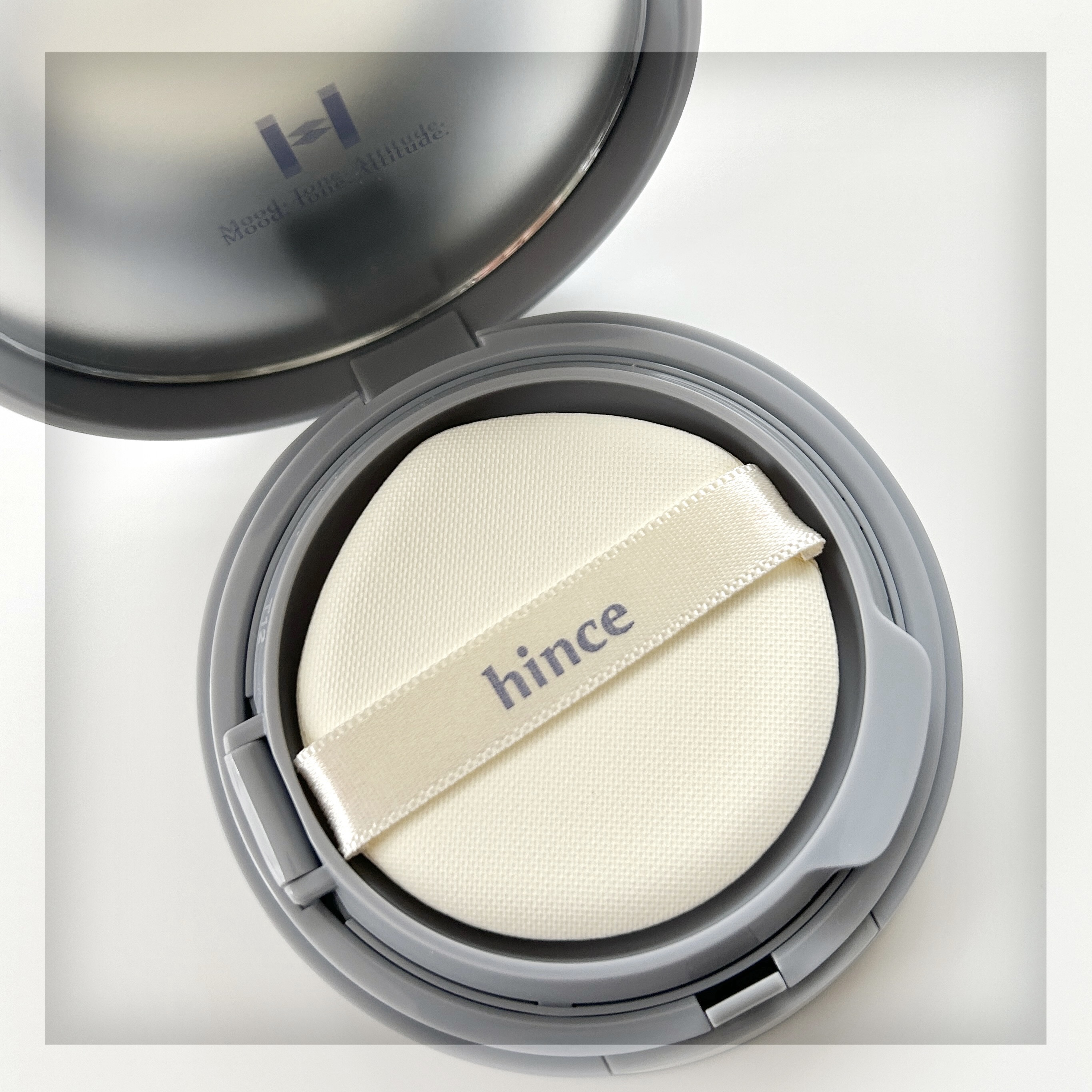 セカンドスキンメッシュマットクッション 15 ロージー/hince/クッションファンデーションを使ったクチコミ（3枚目）