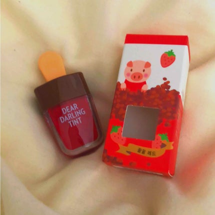 ディアダーリン ウォータージェルティント (アイスティント)/ETUDE/口紅を使ったクチコミ(2枚目)