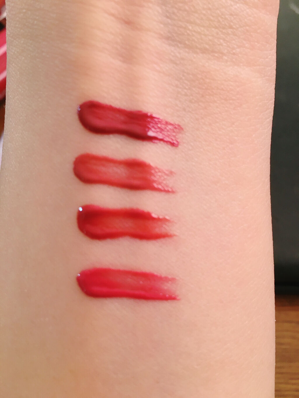 ジューシーラスティングティント/rom&nd/リップティントを使ったクチコミ（2枚目）