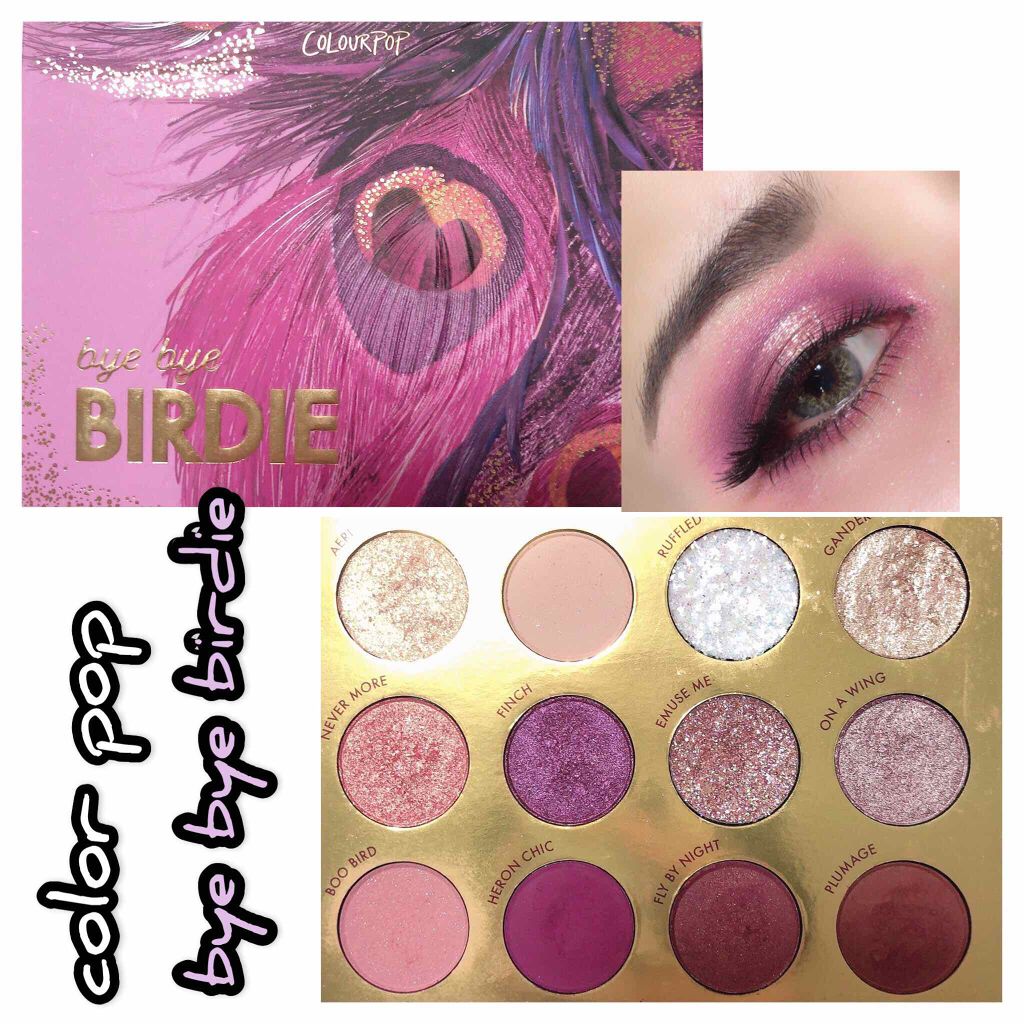 BYE BYE BIRDIE/ColourPop/アイシャドウパレットを使ったクチコミ(1枚目)