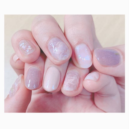 フレンドネイル(リニューアル品)	 1-25(33141)プリズムライラック/DAISO/マニキュアを使ったクチコミ(2枚目)