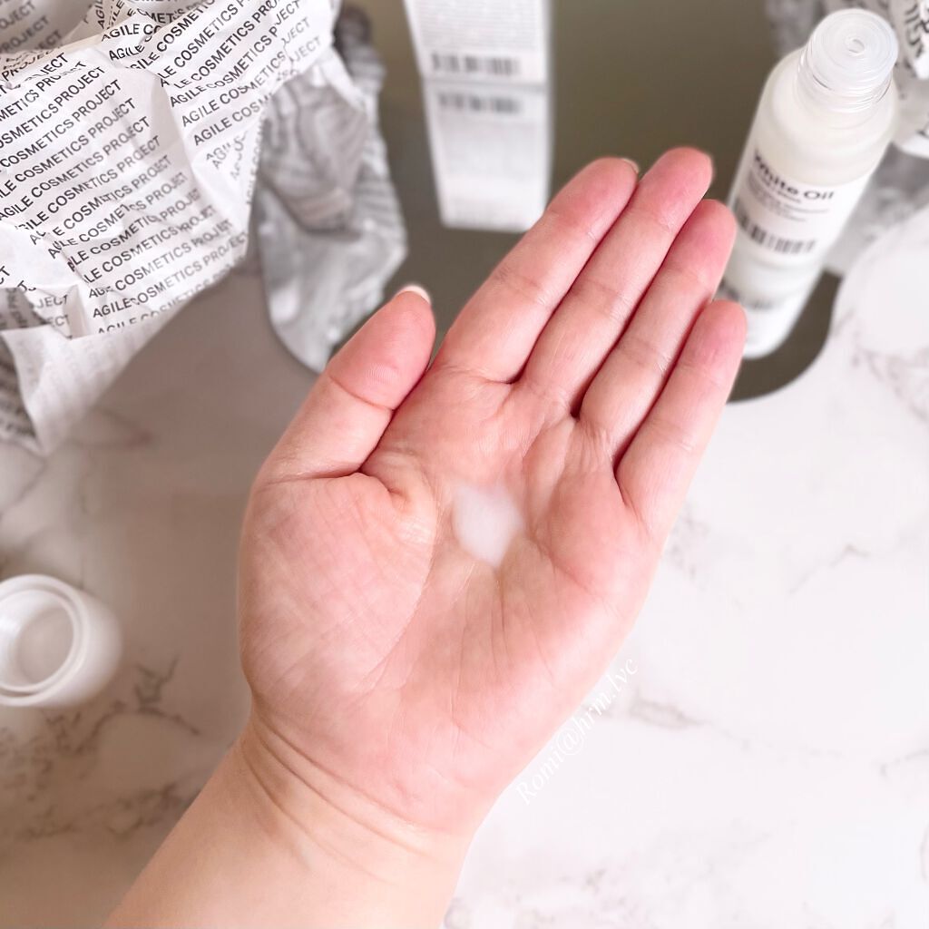 白いオイル/AGILE COSMETICS PROJECT/美容液を使ったクチコミ(3枚目)