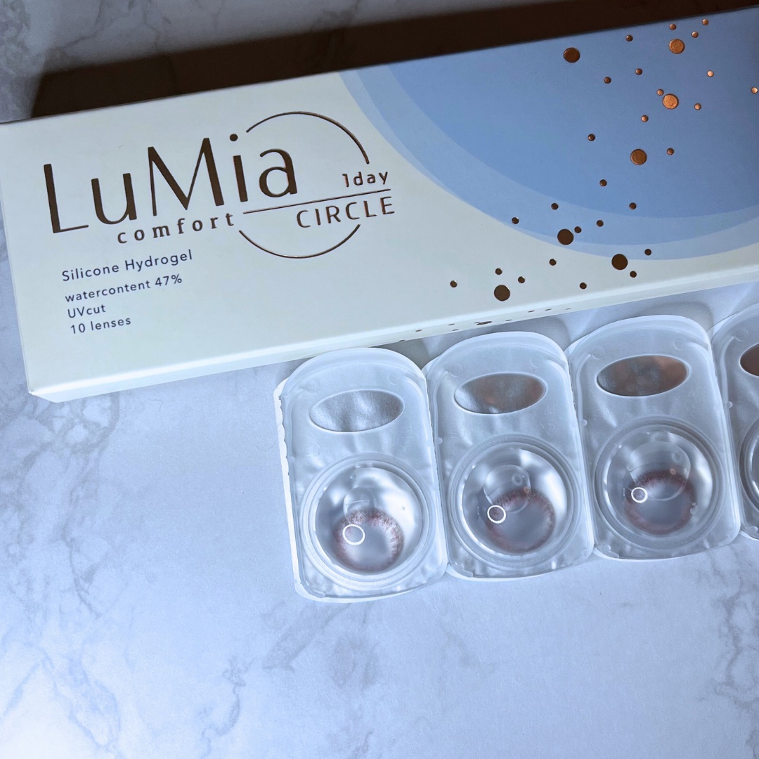 LuMia comfort 1day CIRCLE ワッフルピンク/LuMia/ワンデー（１DAY）カラコンを使ったクチコミ（3枚目）